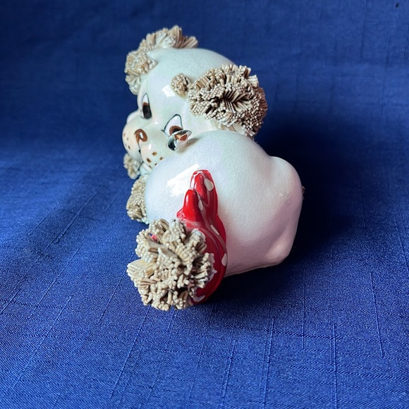 Vintage MC Lefton Spaghetti Dog ( puppy) with Bug on Butt Figurine - Picture 2 of 5